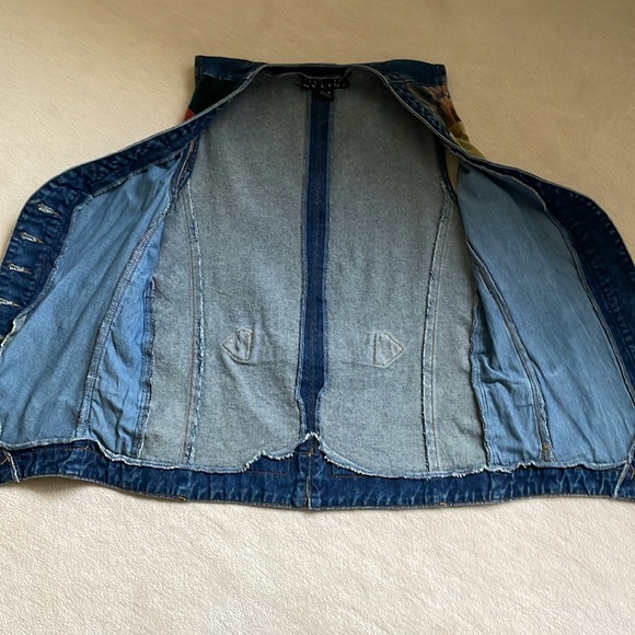 NY Line vintage patchwork jean vest size medium - Picture 10 of 14